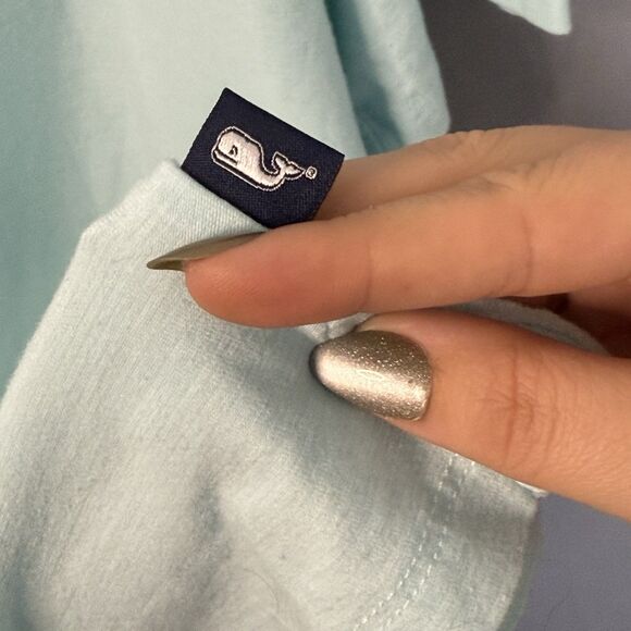 Vineyard Vines Edgartown Pique Golf Performance Polo Shirt Men XL Blue Stripe - Picture 4 of 9